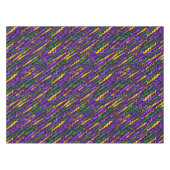 Nappe Mardi Gras Vert Golden violet rubans (Devant (Horizontal))