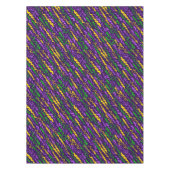 Nappe Mardi Gras Vert Golden violet rubans (Devant)