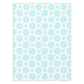 Nappe Marguerite délicate blanche et turquoise, point mo (Devant)