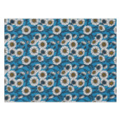 Nappe Marguerites sur bleu (Devant (Horizontal))