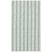 Nappe Mariage à impression botanique verte et blanche (Devant)