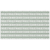 Nappe Mariage à impression botanique verte et blanche (Devant (Horizontal))