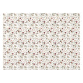 Nappe Mariage à l'aquarelle florale rose poudré d'automn (Devant (Horizontal))
