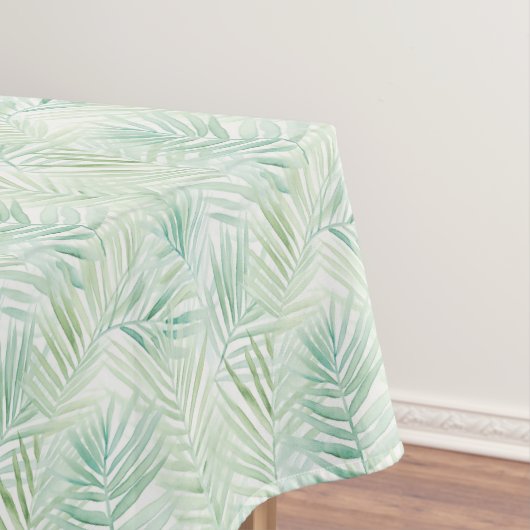 Nappe Mariage Aloha Feuilles Tropicales Vertes (In Situ)