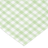 Nappe Mariage au gingham vert et blanc aquarelle (Angle)