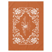 Nappe Mariage Chic Décontracté Orange Brûlé Romantique M (Devant)