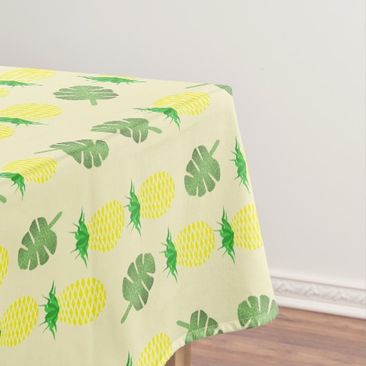 Nappe Mariage d'été tropical Ananas et Palm Feuille (In Situ)