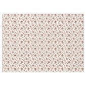 Nappe Mariage Floral Crème Rouge Chic et Élégant (Devant (Horizontal))