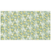 Nappe Mariage floral pastel jaune clair Peony Rose (Devant (Horizontal))