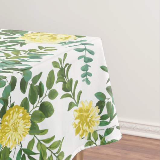 Nappe Mariage floral pastel jaune clair Peony Rose (In Situ)