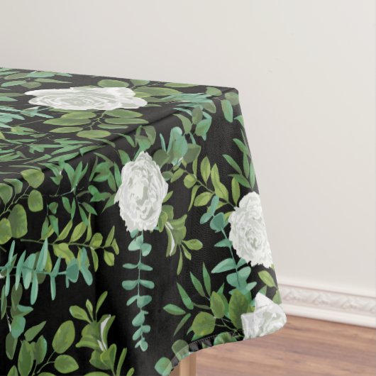 Nappe Mariage Floral Rose Black & White Peony (In Situ)