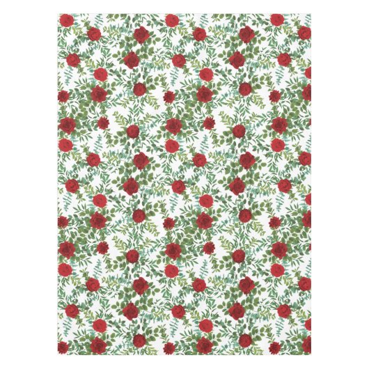Nappe Mariage Floral Rose Red Peony (Devant)