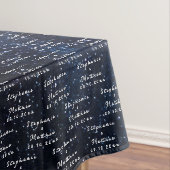 Nappe Mariage Galaxy Elegant Bride and Groom Names (In Situ)