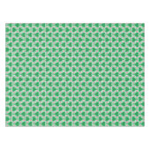 Nappe Mariage Gingham Vert et Rose Prépa Pickleball (Devant (Horizontal))