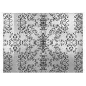 Nappe Mariage gothique argenté et noir (Devant (Horizontal))