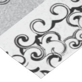 Nappe Mariage gothique argenté et noir (Angle)