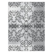 Nappe Mariage gothique argenté et noir (Devant)