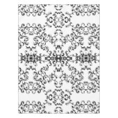 Nappe Mariage gothique noir et blanc (Devant)