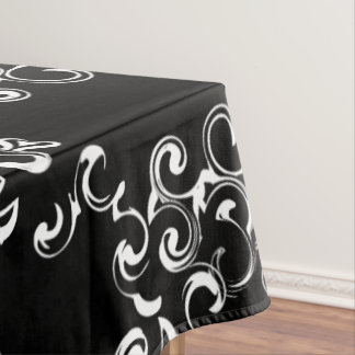 Nappe Mariage gothique noir et blanc