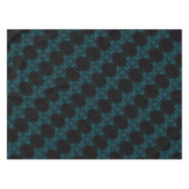 Nappe Mariage gothique noir Rose turquoise (Devant (Horizontal))