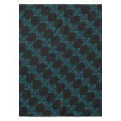 Nappe Mariage gothique noir Rose turquoise (Devant)