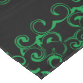 Nappe Mariage gothique noir vert (Angle)