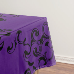 Nappe Mariage gothique noir violet