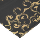 Nappe Mariage gothique or et noir (Angle)