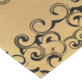 Nappe Mariage gothique or et noir (Angle)