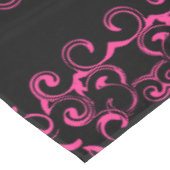 Nappe Mariage gothique rose chaud et noir (Angle)