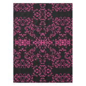 Nappe Mariage gothique rose chaud et noir (Devant)