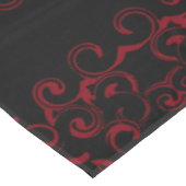 Nappe Mariage gothique rouge et noir (Angle)