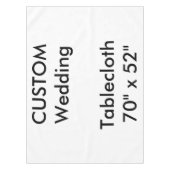 Nappe mariage personnalisée 70 po x 52 po (Devant)