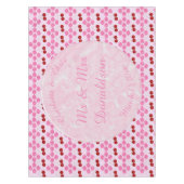 Nappe Mariage rose Printemps Cerisiers en fleurs et ceri (Devant)