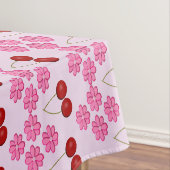 Nappe Mariage rose Printemps Cerisiers en fleurs et ceri (In Situ)