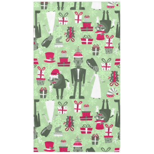 Nappe mariée de frankenstein de noël vert