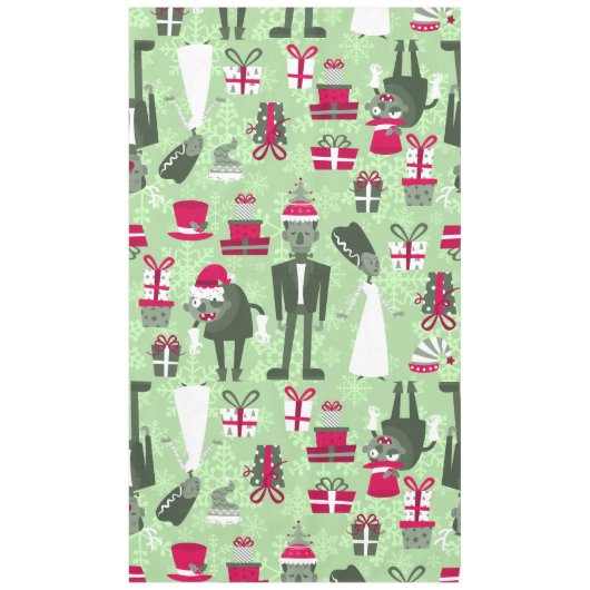 Nappe mariée de frankenstein de noël vert (Devant)