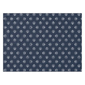 Nappe Marine Bleue Emblème Personnalisé Motif Graduation (Devant (Horizontal))