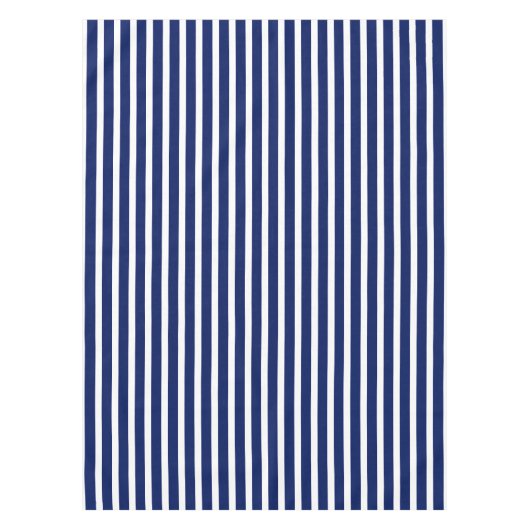 Nappe Marine moderne bleu & blanc rayures nautiques moti (Devant)