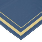 Nappe marine personnalisée bleu & or initiales nap (Angle)
