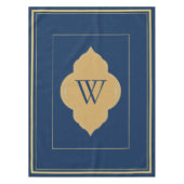 Nappe marine personnalisée bleu & or initiales nap (Devant)