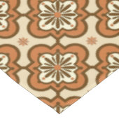 Nappe Marocain motif en carreaux - Rust et Tan (Angle)