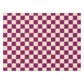 Nappe Maroon and beige checkerboard pattern (Devant (Horizontal))