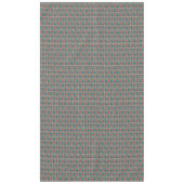 Nappe Maroon, Motif ethnique Turquoise, Fleurs, Chevrons (Devant)