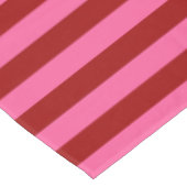 Nappe Maroon Rouge rose rayures Design (Angle)