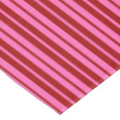 Nappe Marron Rouge Rose Design à rayures  (Angle)