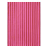Nappe Marron Rouge Rose Design à rayures  (Devant)