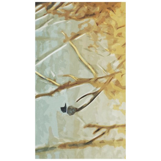 Nappe Martin-pêcheur courbé à Rivers Edge Abstrait (Devant)