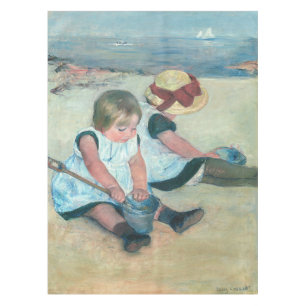 Nappe Mary Cassatt - Enfants jouant sur la plage