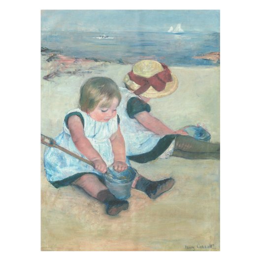 Nappe Mary Cassatt - Enfants jouant sur la plage (Devant)